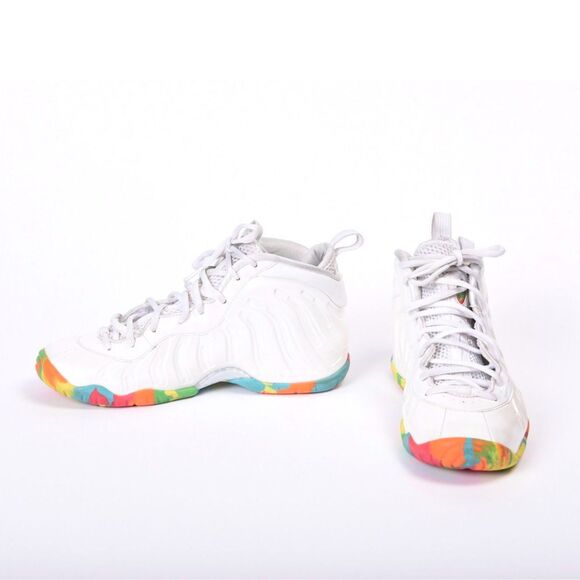 Nike, Air, Foamposite One White Fruity Pebbles Size 7Y Youth 7 Mens 7 Women 8.5 - Picture 2 of 7